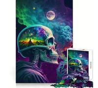 Weed Skull Adult Jigsaw Puzzle1000 Pieces Analytical Skill Relaxed Leisure Tight Join Winter Gift (38x52cm)