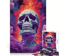 Weed Skull Jigsaw Puzzle 1000 Piece Think Training Casual Enjoyment Defined Edges Bday Surprise (50x75cm)