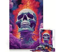 Weed Skull Puzzles for Teenagers 1000 Piece Logic Practice Calm Downtime Clean Edges Ideal Present (38x52cm)