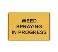 Weed Spraying In Progress Sign 12 X 8 Inches Aluminum Sign Reflective - Uv Protected, Waterproof, Weatherproof And Fade Resistant - 4Pre-Drilled Holes
