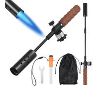 Weed Torch Propane Burner Adjustable Length Weed Burner Torch for Propane Tank with Flame Control Valve and Ergonomic Anti-Slip Handle