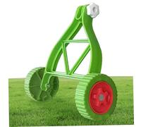 Weed Wacker Wheels, String Trimmer Support Wheels Attachment Adjustable Auxiliary Walk Behind Weed Wacker Lawn Mower Parts & Accessories For Grass Eater Holder Green