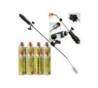 WEED WAND + 8 BUTANE GAS CANISTER BLOWTORCH GARDEN WEEDS KILLER BURNER