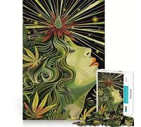 Weed XI Jigsaw for Adults 1000 Pieces Brain Memory Game Laser Cut for Flawless Fit Unique Gift for Stress Relief (38x52cm)