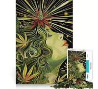 Weed XI Jigsaw Puzzle 1000 Piece Creative Skill Toy Clean Cut Sturdy Components Travel-friendly Brain Game Gift (50x75cm)