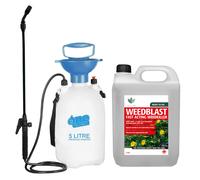 Weedblast Fast Acting Weedkiller 5 Litre with 5 Litre Garden Sprayer (Ready to use), See Results Within 24 hours