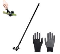 Weeding Tools Without Kneeling,Hook Weed Remover Tool with Wheels,Easy Weed Removal & Precision Extraction,Weeder for Cleaning between Slabs, Block, Paving, Patios Lawns