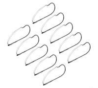 Weedless Baitholder Hooks 10pcs Stainless Steel for Wacky Rig Use Targeting Bass in Vegetation Dense or Bottom Obstructed Waters (2/0#)