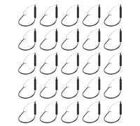Weedless Hooks, Strong Bass Fishing Hooks, 25 Pieces Convenient Professional Jig Carbon Steel Fish Equipment for Fishermen, River Stream, , Pond Anglers, Sea Reservoir, Lake Saltwater