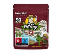 Weedlez® SmartFilter Diameter 9 mm - Fat Tony | Pack of 50 | Activated Carbon Filters with Cellulose, Ceramic & Vegan Activated Carbon Made from Coconut Shells | Low-Toxic and Gentle Smoking