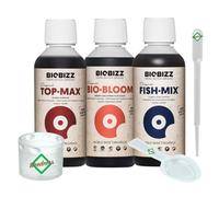 Weedness BioBizz Fertilizer Set 3-piece Outdoor Try Pack - Natural Fertilizer Organic Fertilizer Grow BioBizz Starters Pack Orchids Blue Grain