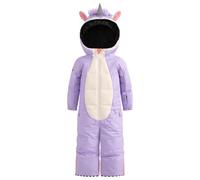 WeeDo - Kid's Unido Lila Einhorn Schneeanzug - Overall size XL, purple