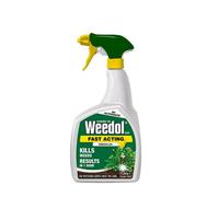 Weedol Gun Fast Acting Weedkiller 1L Spray Glyphosate Free Visible Results In 1 Hour Contact Weed Killer