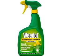 Weedol Lawn Weed Killer Gun 1L Ready To Use Spray For Broadleaf Weeds - Safe For Lawns - Fast Action Weed Control