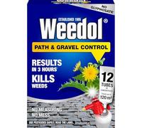 Weedol Path & Gravel Concentrate Weed Killer 6 Tubes / 12 Tubes | Long-Lasting Systemic Control for Paths, Patios & Gravel | Easy-Mix Soluble Tubes (12 Tubes)