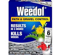 Weedol Path & Gravel Concentrate Weed Killer 6 Tubes / 12 Tubes | Long-Lasting Systemic Control for Paths, Patios & Gravel | Easy-Mix Soluble Tubes (6 Tubes)