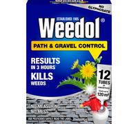 Weedol Path Weed Killer Liquid Concentrate 12 Tubes Treats 120m2 Garden Path & Patio Weed Control