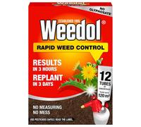 Weedol Rapid Weed Control Concentrate 12 Tubes Fast Acting Root Kill Formula For Patios Gravel And Hard Surfaces