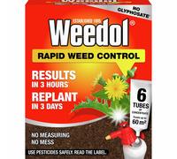 Weedol Rapid Weed Control Concentrate Tubes - 6 Pack