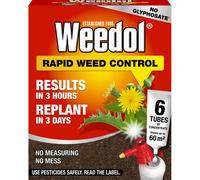 Weedol Rapid Weedkiller 6 Concentrate Tubes