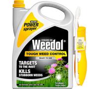 Weedol Tough Weed Control 5L Power Sprayer | Battery Operated Selective Lawn Weedkiller Kills Weeds Not Grass | Targets to the Root | Eradicates Thistles Nettles & Brambles | 5 Litre Continuous Spray