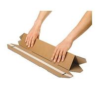 Weedon Direct Triangular Postal Tubes A3 Size 330 x 46 x 80mm - Brown Cardboard Mailer