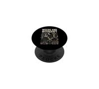Weeds And Witchcraft Witchy Halloween Occult Goth Design PopSockets Adhesive PopGrip
