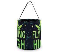 Weeds Flying High Aliens Cute Halloween Tricking Or Treating Bag Candy Bucket Tote Gift Storage Bags