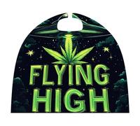 Weeds Flying High Aliens Funny Halloween Cape Fancy Dress Cloak Cosplay Costume Robe for Adults