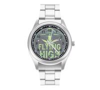 Weeds Flying High Aliens Minimalist Men's Wrist Watches Alloy Analogue Quartz Watch Fashion Accessories