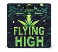 Weeds Flying High Aliens Scale for Body Weight Digital Bathroom Scales with Tempered Glass LCD Display Auto on Off