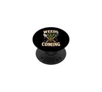 Weeds Had It Coming Gardening Dandelion Shovel Fork PopSockets Adhesive PopGrip