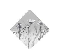 Weeds Pattern Car Air Fresheners 4 Pcs Square Hanging Aromatherapy Tablets Scented Fresheners For Bedroom Bathroom