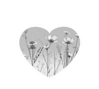 Weeds Pattern Car Air Fresheners 6 Pcs Heart Shape Hanging Aromatherapy Tablets Scented Fresheners For Bedroom Bathroom
