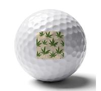 Weeds Pattern Professional Standard Golf Balls Double-sided Printing Performance Ball Gift for Boyfriend Husband Father