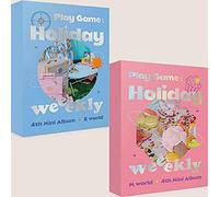 WEEEKLY - WEEEKLY [ PLAY GAME:HOLIDAY ] 4th Mini Album [ E WORLD + M WORLD ] 2 VER FULL SET. 2 CD+2 Photo Book(each 92p)+4 Photo Card+2 Photo Ticket+2 Sticker+2 Printed Photo+2 Travel Name Tag SEALED