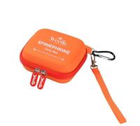 weefla Empty Hard-Shell Carrying Case for Neffy, Travel Carry Holder for 2 Packs Neffy Nasal Sprays or Auvi Q Type Epi Pens, High-Visibility, Compact Size for Allergy Sufferers (Red)