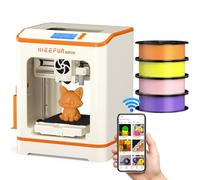 WEEFUN TINA2C 3D Printer for Kids & Beginners with PLA Filament Kit, 3D Printers Fully Assembled with WiFi APP Control 3000+ Ready to Print Models, Auto Leveling Mini 3D Printer for Home, School