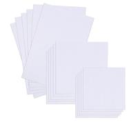 WeeGoo 16 PCS Cross Stitch Fabric 14 Count, 3 Sizes Embroidery Fabrics, White Aida Cotton Cloth for Embroidery Needlework Sewing