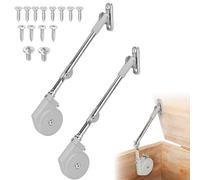 WeeGoo 2 PCS Lid Stay 105 Degree Open with Soft Close, Adjustable Chest Hinge Lid, Upward Top Opening Flap Hinge for Cabinets Toy Boxes Trunks Wooden Chests
