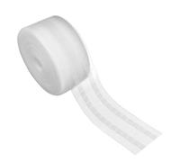 WeeGoo 30 M / 32.8 Yards Clear Wave Curtain Tape, 75MM Transparent Nylon Drapery Header Tape, Fabric Curtain Heading Tapes for Curtains Window Fixing Blackout Lining