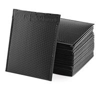 WeeGoo 30 Pcs A4 Black Bubble Mailers 13 x 10 inch (33 x 25.5 cm) Black Padded Envelopes Self-Adhesive Bubble Envelopes Waterproof Poly Mailers Shipping Bags for Packaging