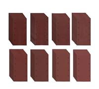 WeeGoo 80 Pieces Rectangular Sanding Sheets 1/3 Sheet Sandpaper for Electric Sander 93 x 185 mm Sander Sheets Hook and Loop Assorted 240/320/400/600/800/1000/1500/2000 Grits