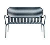 W nd 2-seater garden sofa Grey blue one size