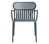 W nd chair with armrests - Set of 2 Grey blue one size