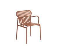 W ND Dining Chair with Armrests Terracotta