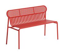 Week-End Garden Bench Bench with backrest Petite Friture Red (Red) - 3701128132020