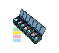 Week Pill Organizer | Pill Containers for Traveling - Anti-Moisture Airtight Medication Dividers for Home Workplace Fridge Car Purse Hospital Kids Senior Elderly