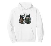 Weekend Backpacker Mountain Ridge Vintage Patch Retro Badge Pullover Hoodie