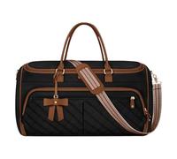 Weekend Bag | Foldable Portable Luggage Pouch - Convertible Garment Bag with Shoulder Strap - for Business Competition Wedding Men Women Airplanes Clothes Suits Dress Shoe